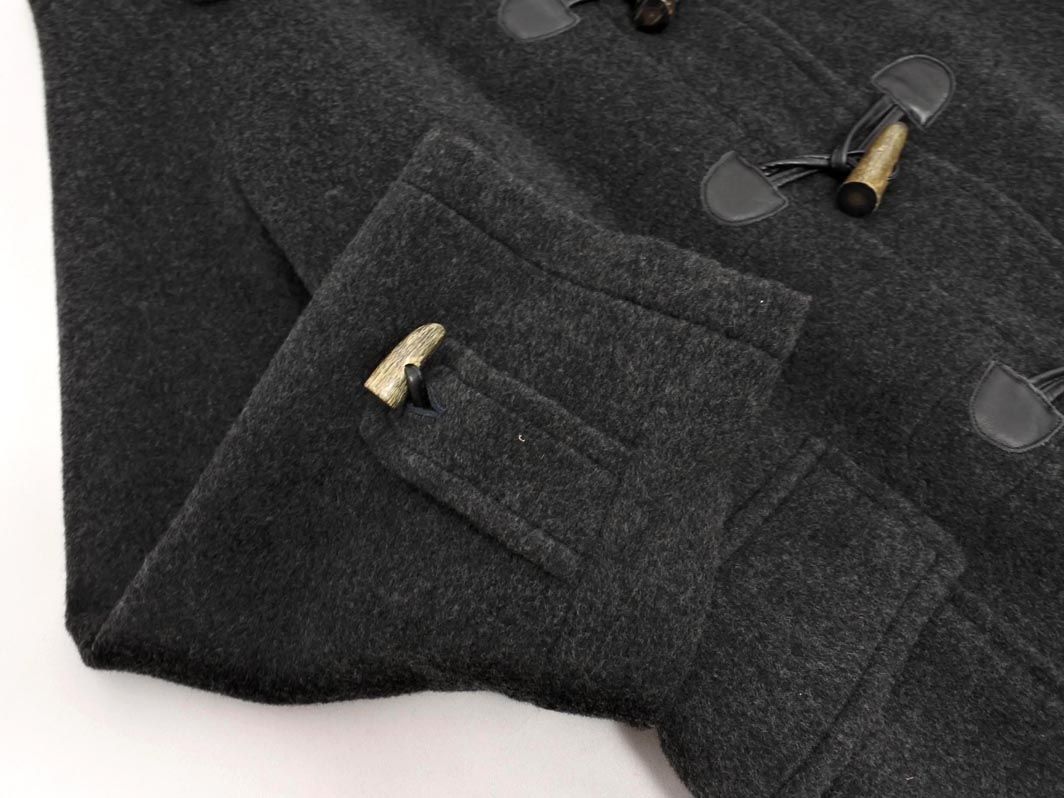BURBERRY バーバリー カシミヤ混 ダッフル コート sizeL ダークグレー メンズ
