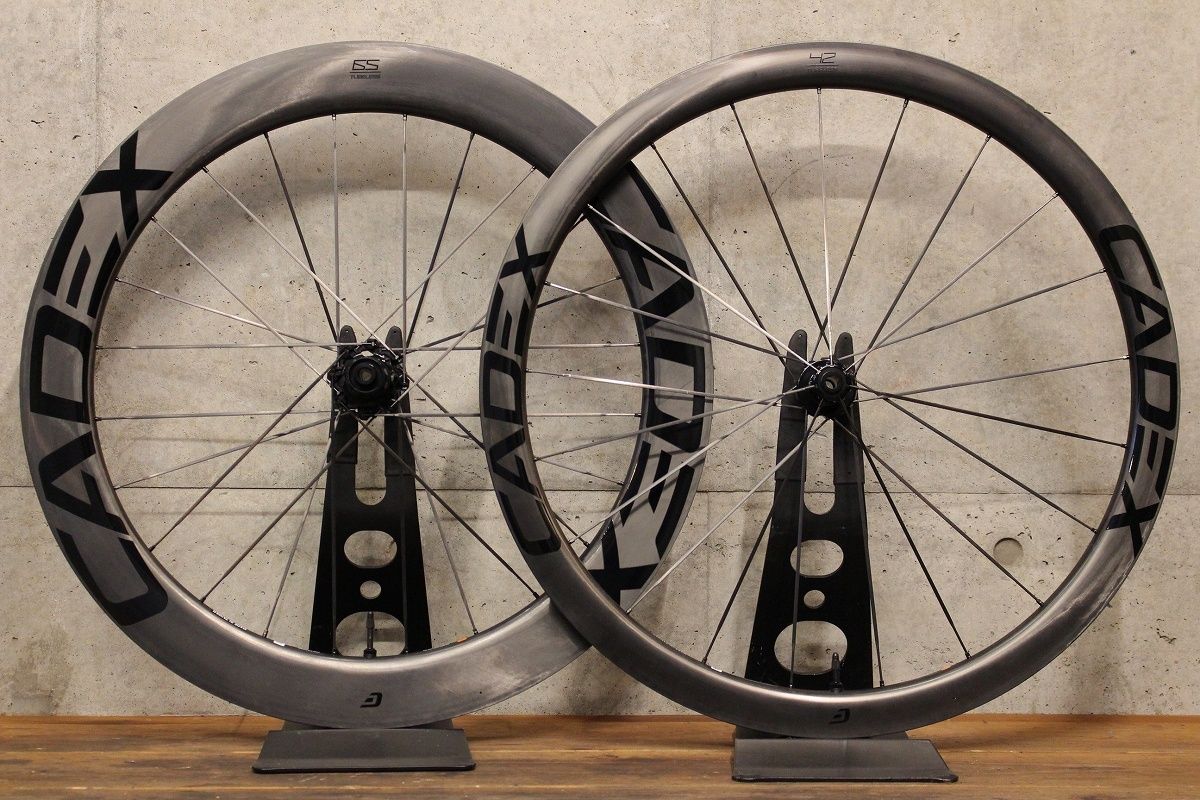 新品未使用 カデックス CADEX DISC 42/65 TUBELESS シマノ 12/11S 