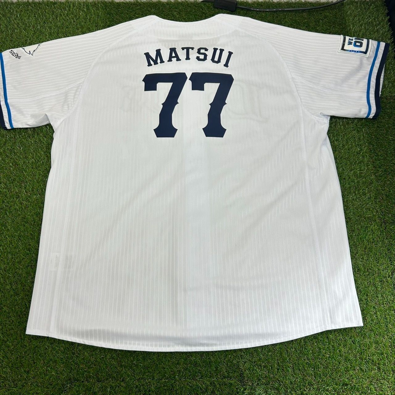 M0558) 西武ライオンズ ＃77 松井稼頭央 レプリカユニフォーム L
