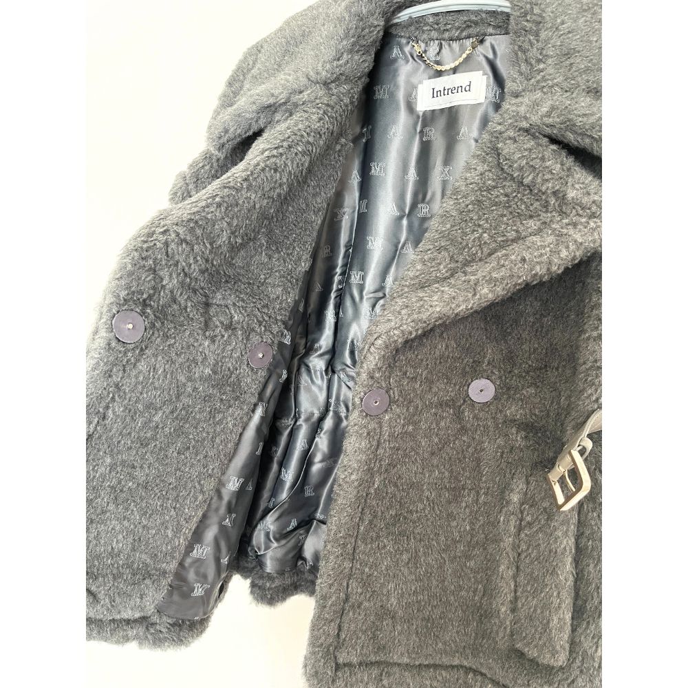 【Diffusione Tessile】Max Mara レザーベルト付きケープ 2-3日でお届け》新品【Diffusione Tessile】Max Mara レザー