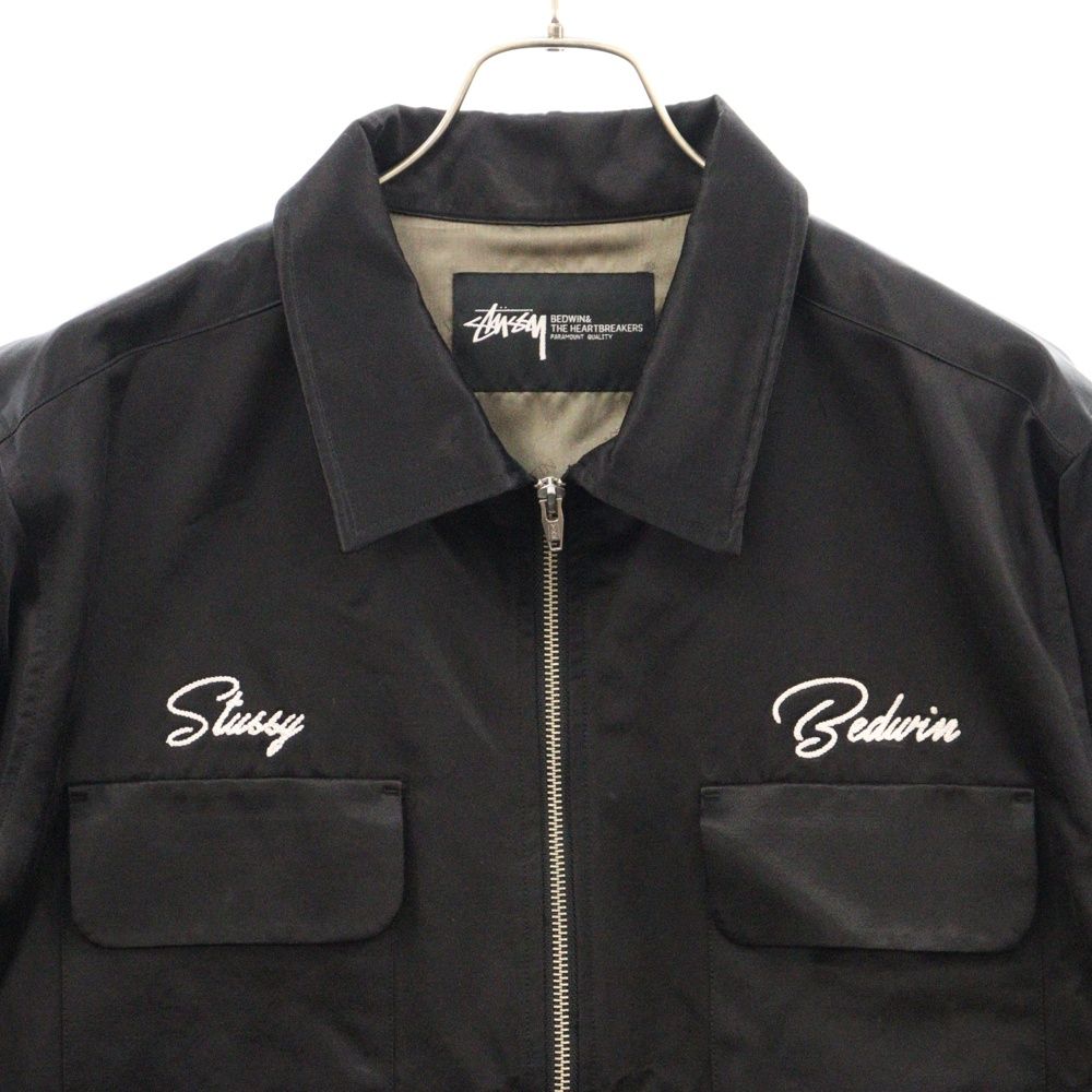 STUSSY (ステューシー) × BEDWIN & THE HEARTBREAKERS ベドウィン アンド ザ ハートブレイカーズ ナイロン  ガレージジャケット - メルカリ