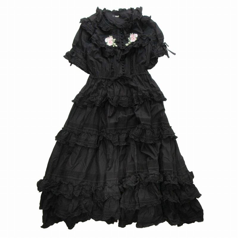 ピンクハウス PINK HOUSE ブッシュローズ エンブロイダリー 刺繍  