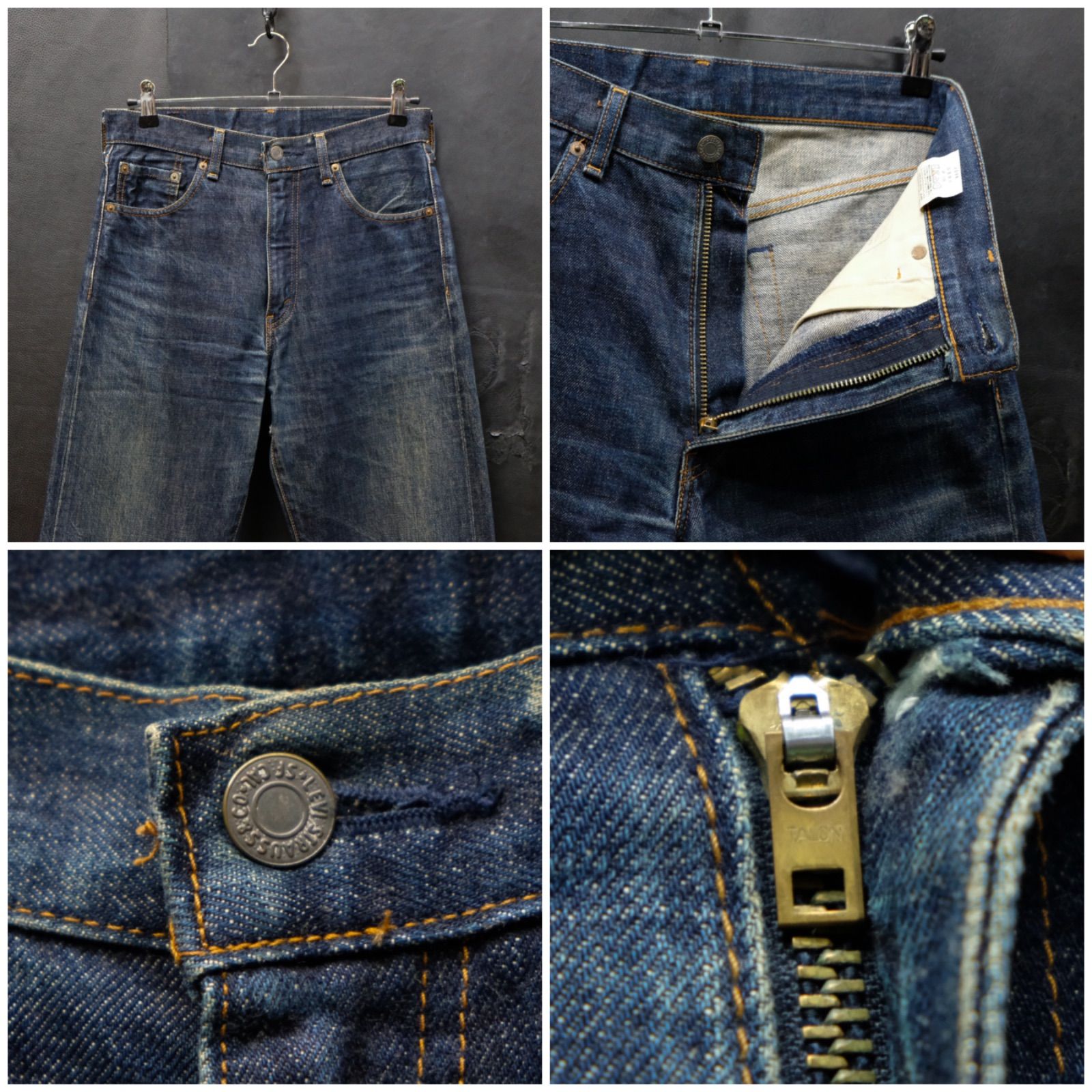 リーバイス W33 L34 502 60年代復刻モデル 60s 00s Levi's 美品 1960年代 LEVI'S リーバイス 502 66モデル ビッグE