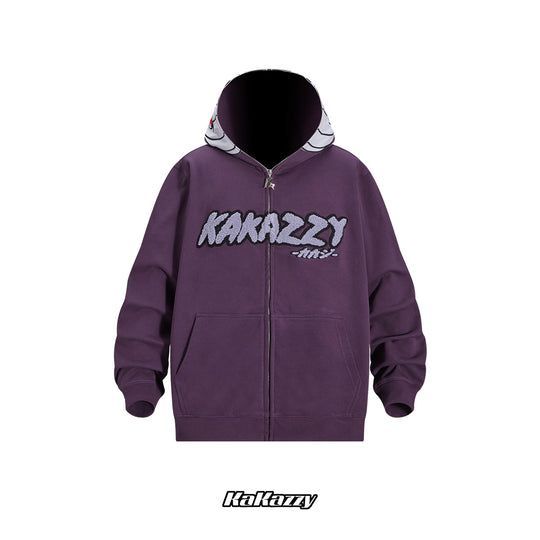 ◆Kakazzy◆フルジップ 長袖パーカー White 送料込 ◇Kakazzy◇フルジップ パーカー ホワイト 送料込