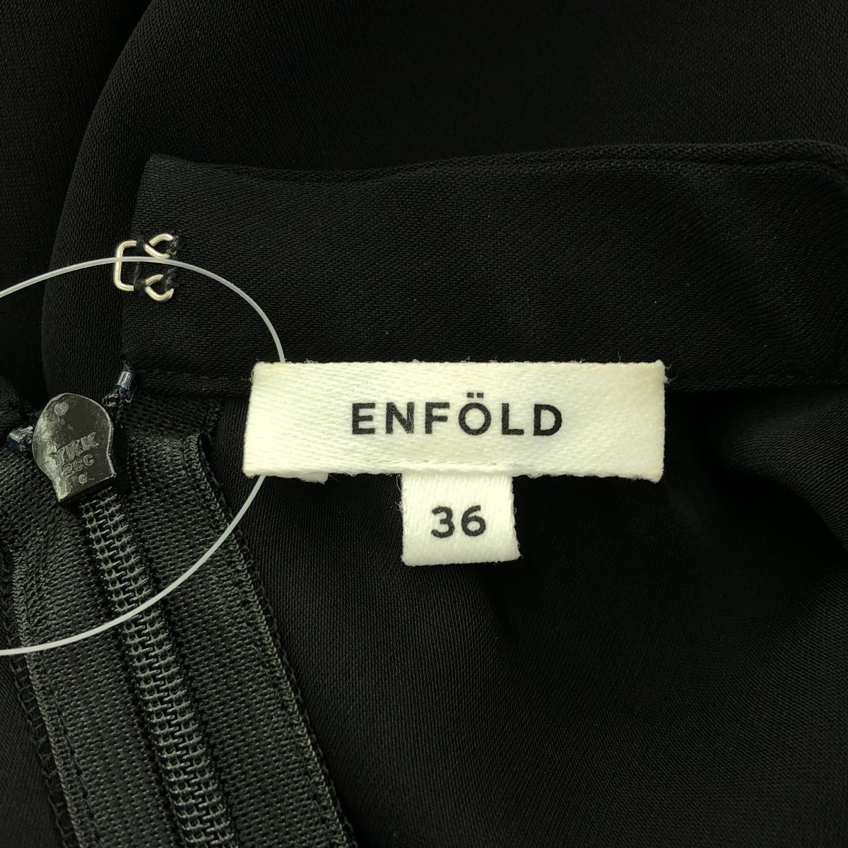 ENFOLD エンフォルド 24AW DROP DRAPE DRESS PEツイル ドロップ