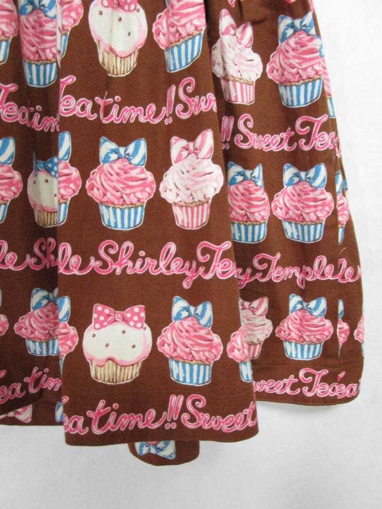 シャーリーテンプル　ワンピース　カップケーキ 100㎝ ♡New Arrival News♡スイートカップケーキプリントシリーズ発売