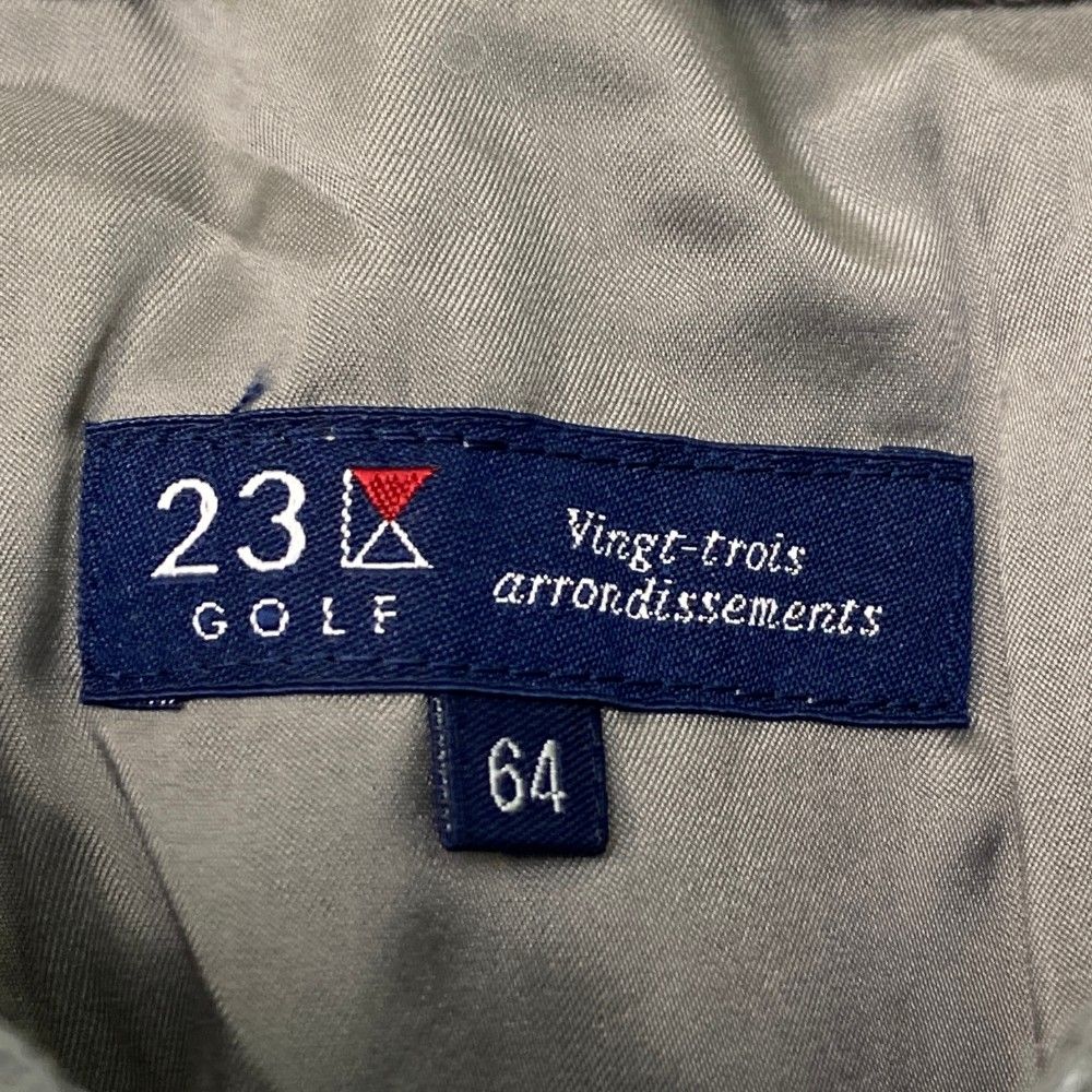 23区GOLF ニジュウサンクゴルフ スカート ストライプ柄 ホワイト