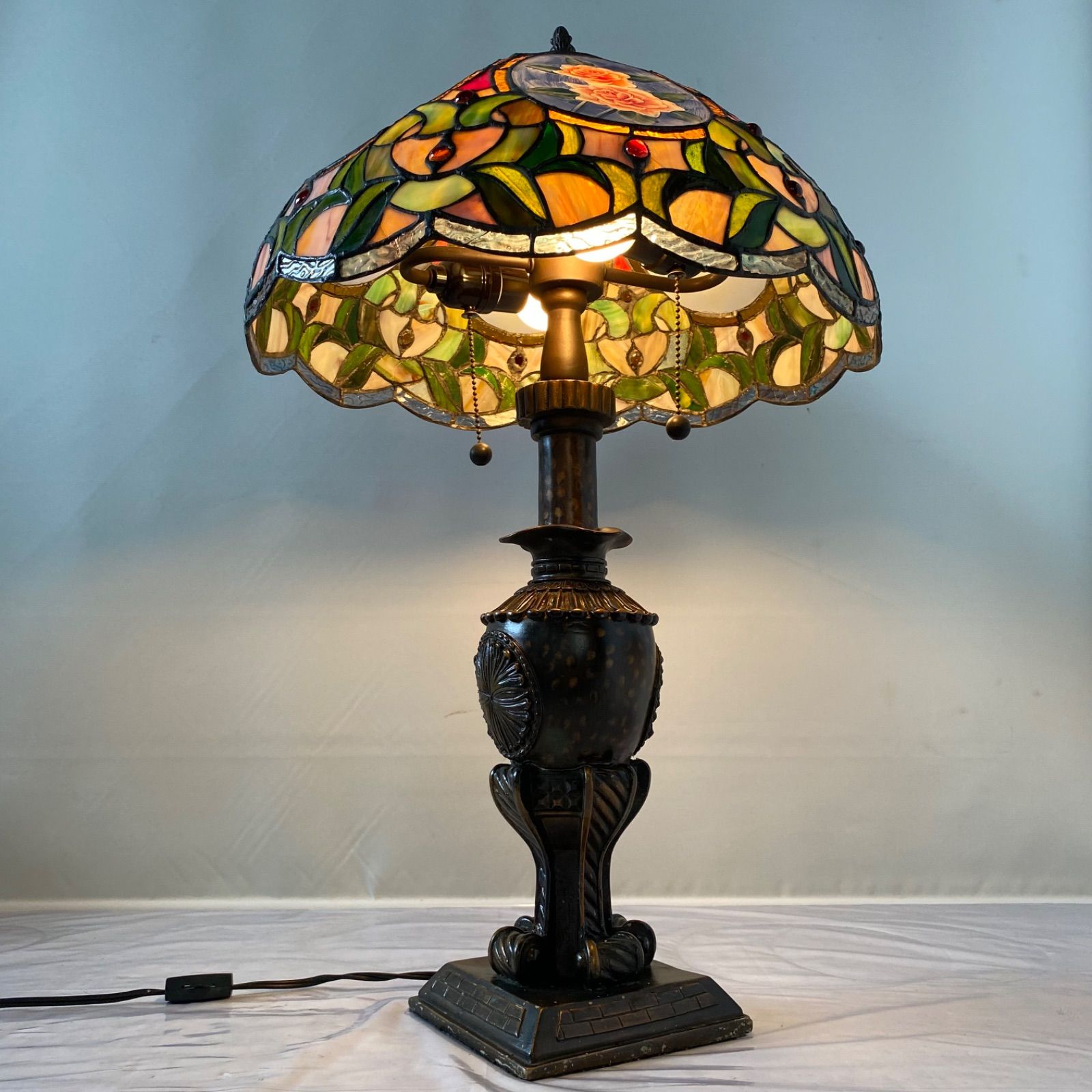 薔薇柄 レトロ調