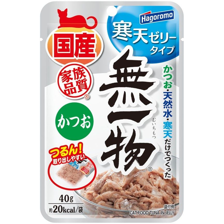 同梱不可 96個セット はごろもフーズ 無一物パウチ寒天ゼリー タイプかつお 40g