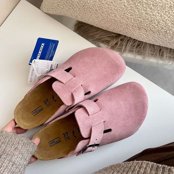 新品BIRKENSTOCK BIRKEN BOSTON ボストン ハーフパッケージ サンダル ピンク - メルカリ