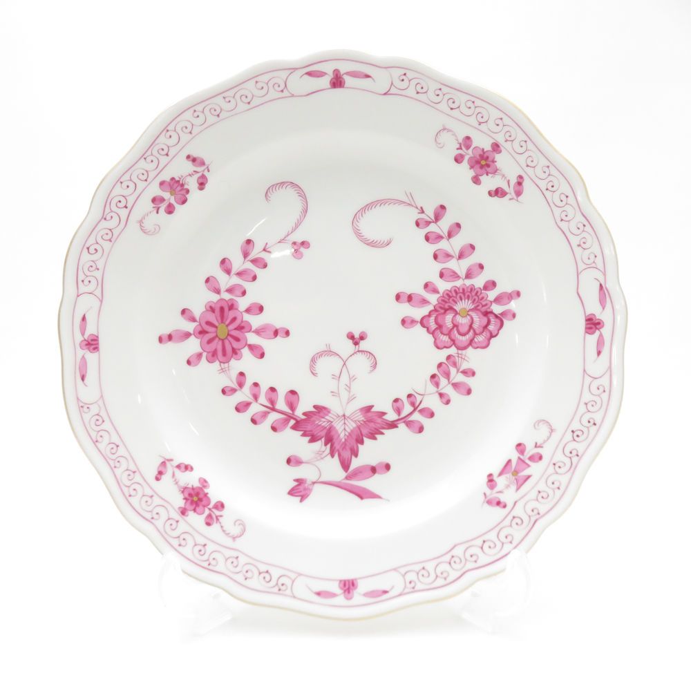 MEISSEN マイセン インドの華 ピンク 340410 中皿 18cmプレート ピンク SY13347A3