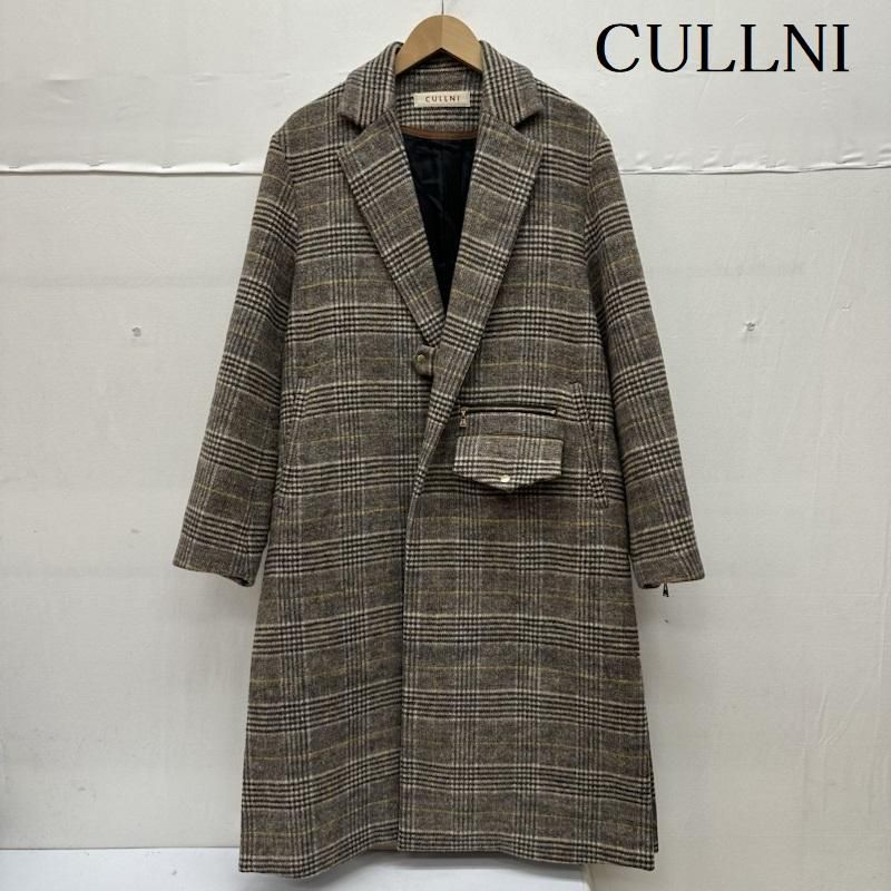 CULLNI クルニ コート ウール チェック チェスター タイロッケン コート 19-AW-033