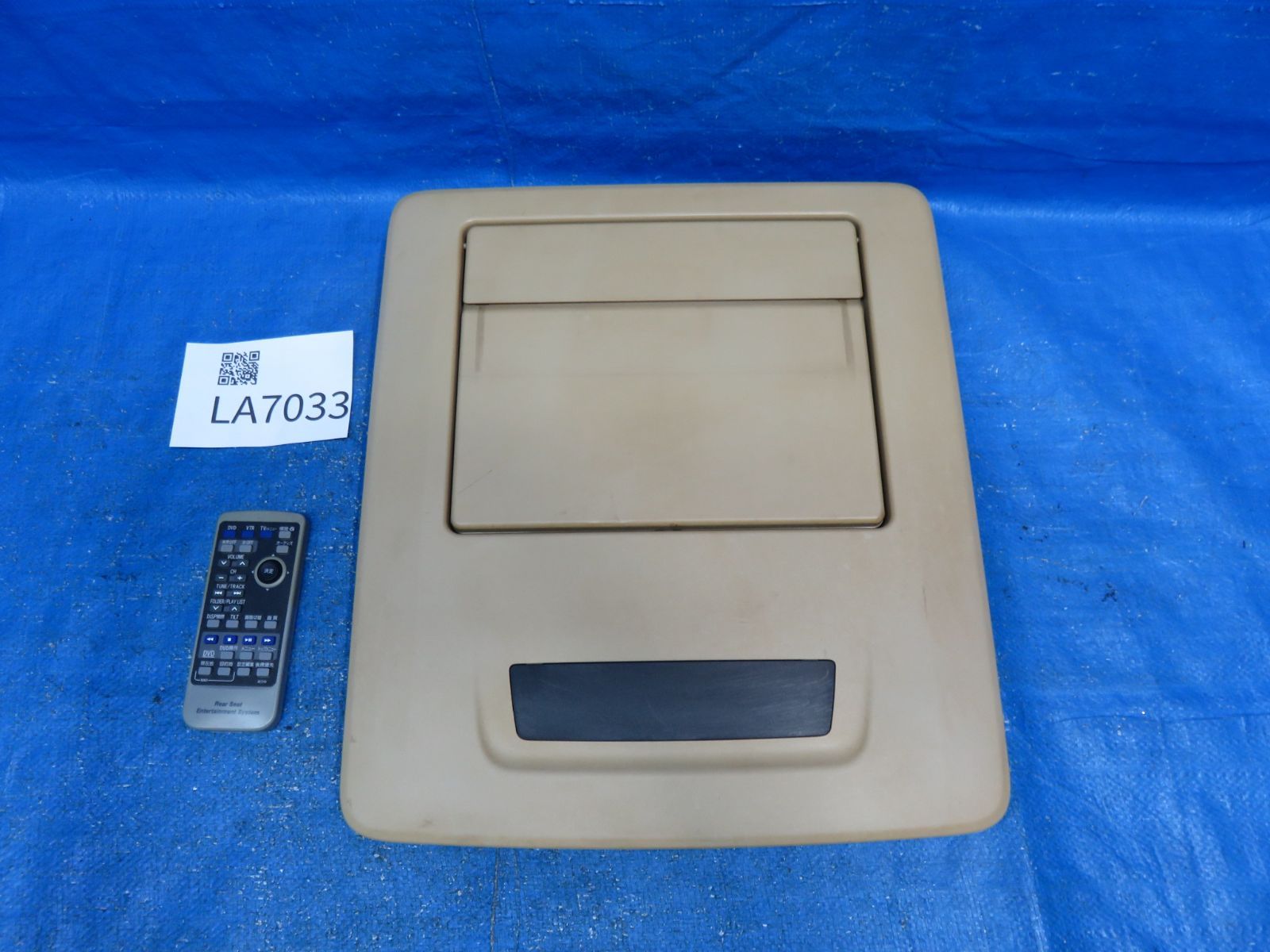 LA7033 アルファード GGH20W 前期 フリップダウンモニター リモコン付 純正 CV-RT2800AJ 86680-58040-A0 ANH20W ANH25W 汚れ