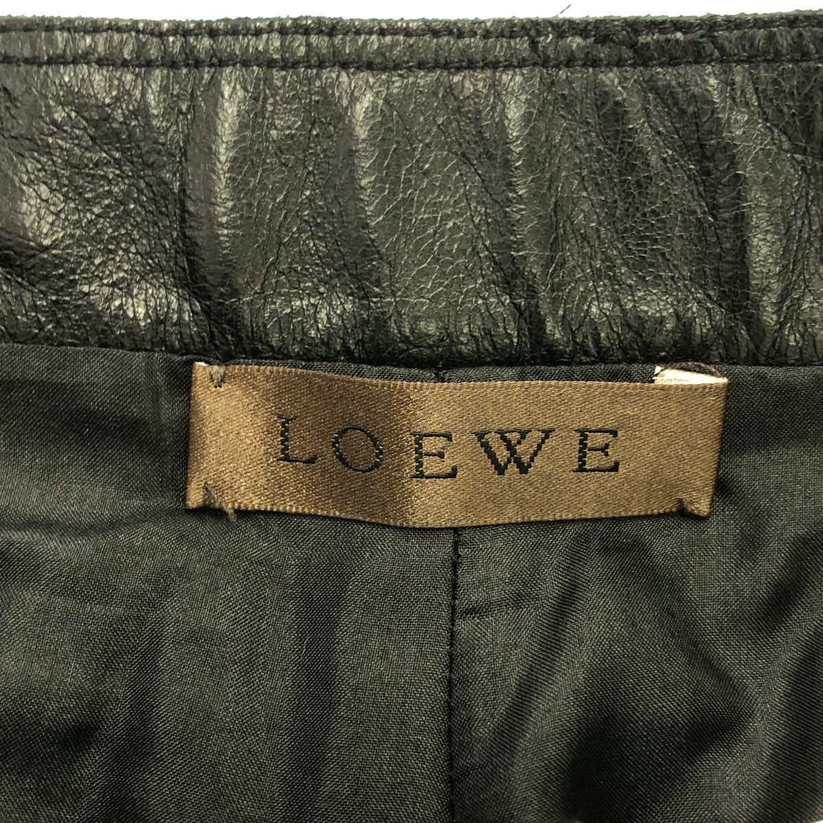 ヴィンテージ　loewe レザー　スラックス 楽天市場】ロエベ LOEWE パンツ レザーパンツ ロングパンツ 無地