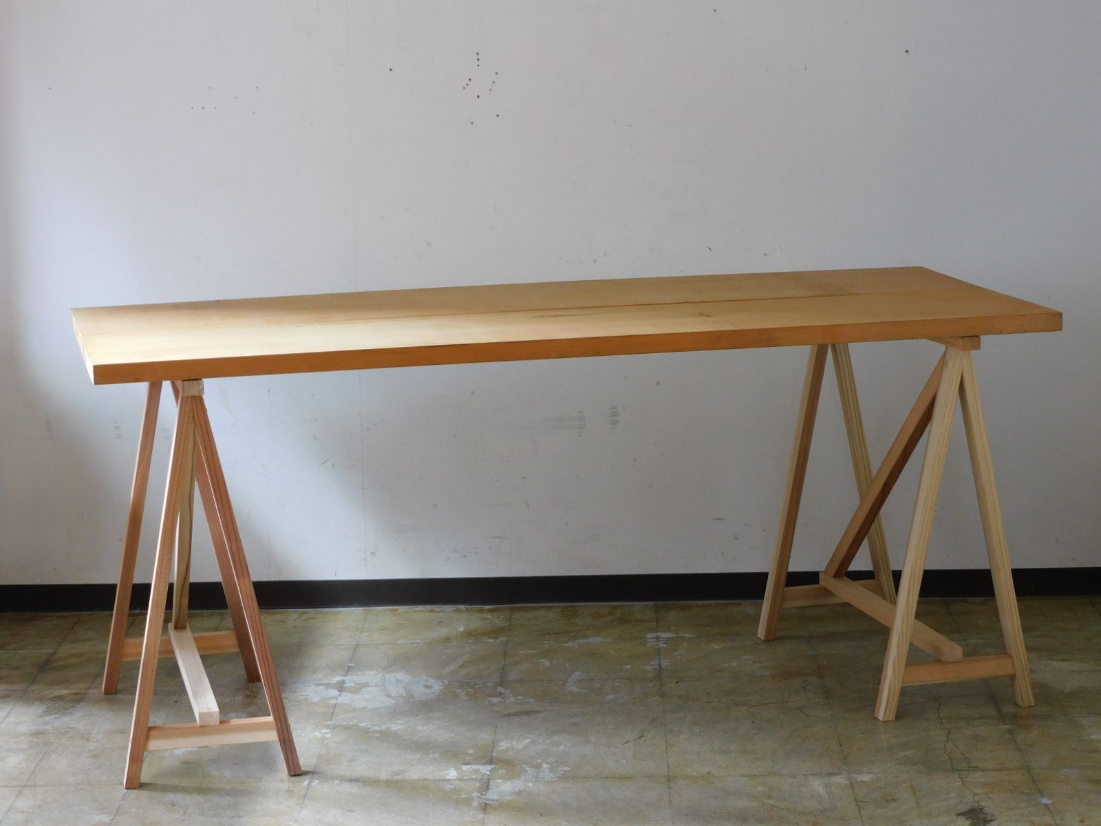 無垢材 分割式 おおきなワークテーブル 作業台 HK-a-05624 アンティーク 古道具 無垢材 カウンター 机 展示台