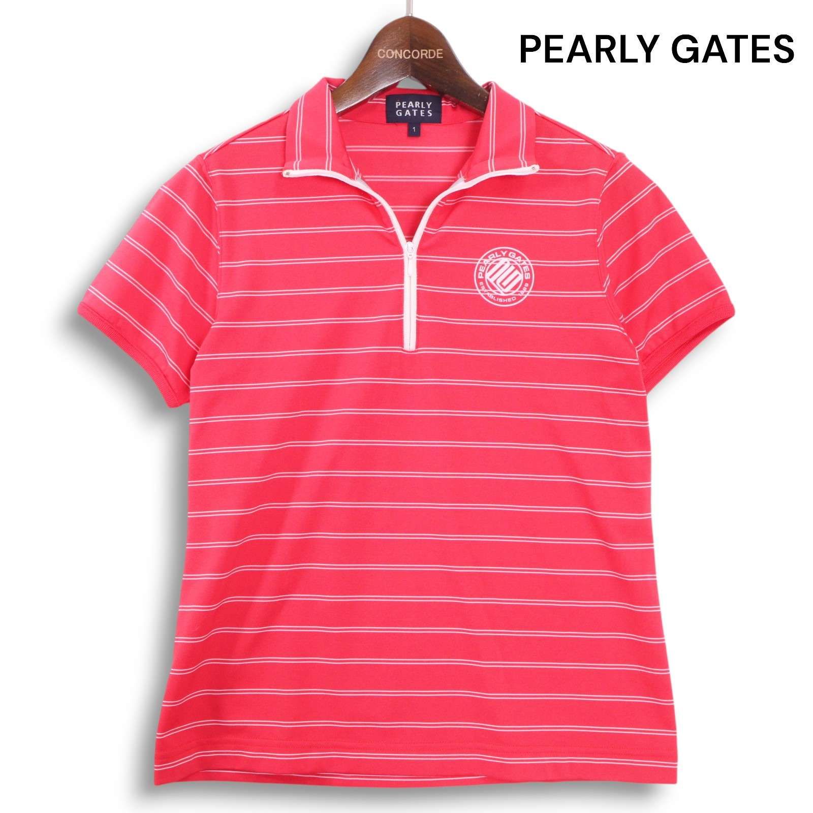 日本製】PEARLY GATES 赤と紺のボーダーシャツ 日本製】PEARLY GATES
