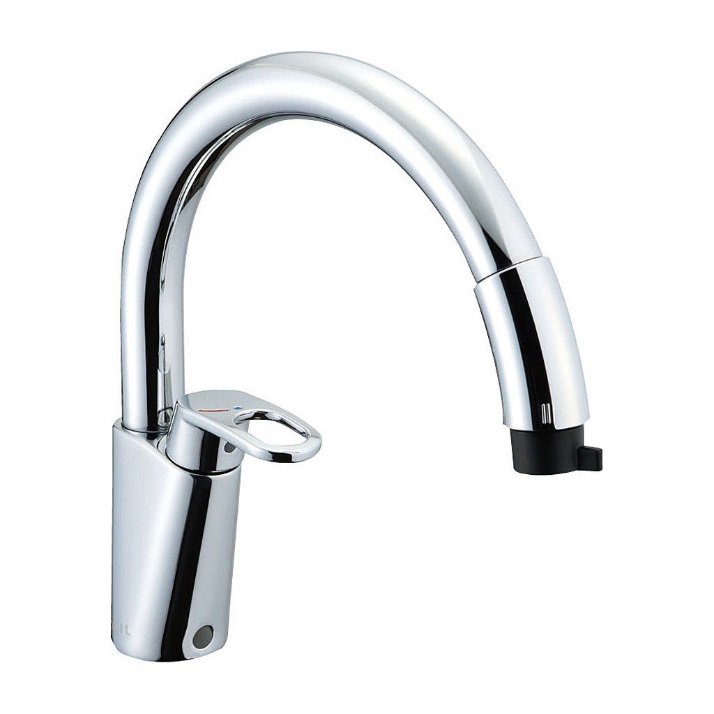 商品 LIXIL リクシル INAX キッチン用 ワンホールシングルレバー混合水栓 ハンドシャワー付 エコハンドル RSF-831Y