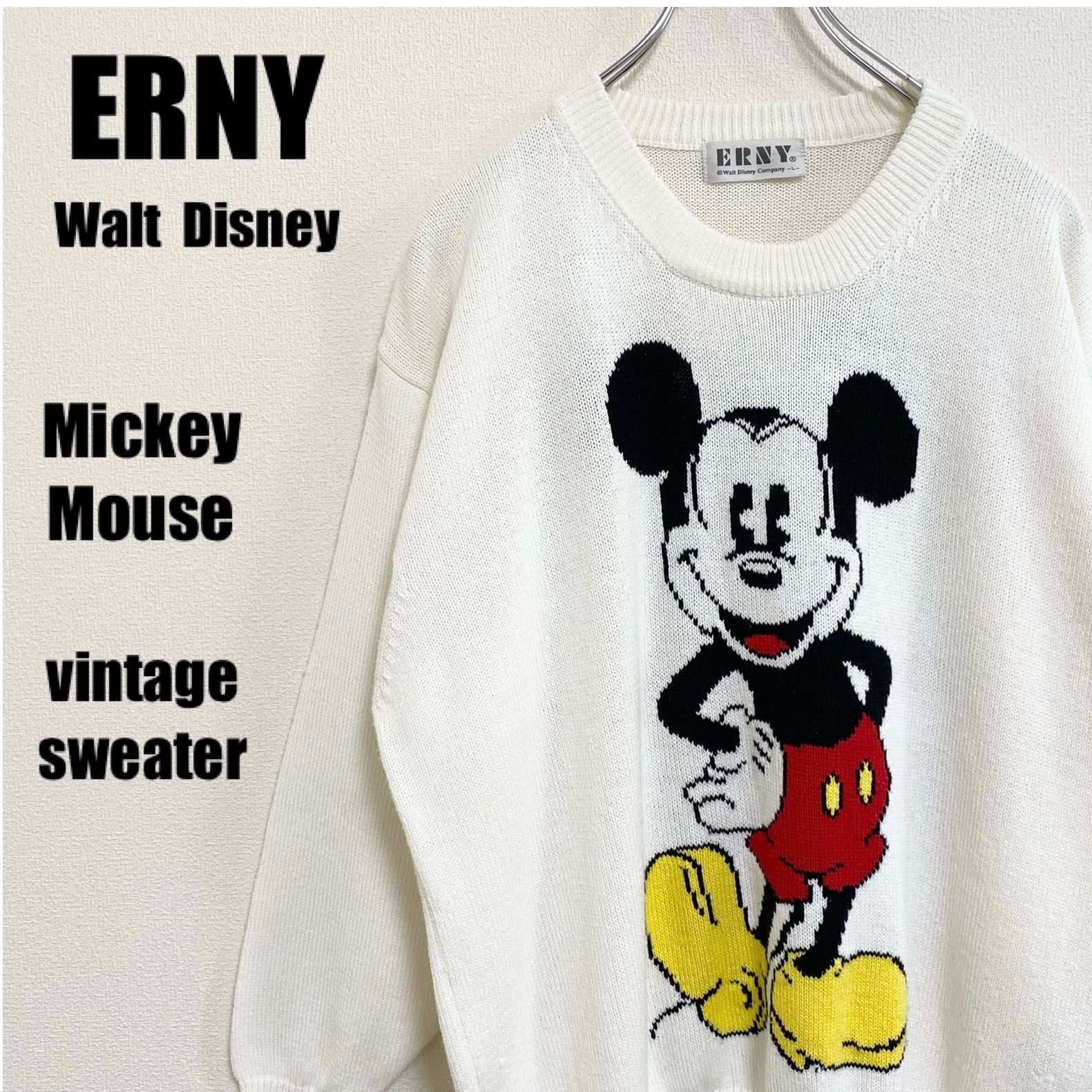 身幅49cmvintage Mickey knit sweater ディズニー - www.danielsousa