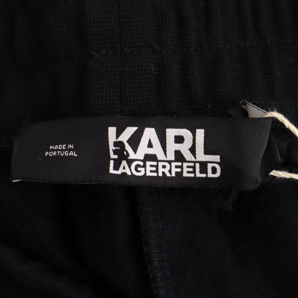 未使用 カールラガーフェルド 総柄 スウェットパンツ XS ブラック KARL LAGERFELD UNISEX ALLOVER KL FLOCK SWEATS メンズ 未使用 カールラガーフェルド 総柄 スウェットパンツ XS ブラック KARL