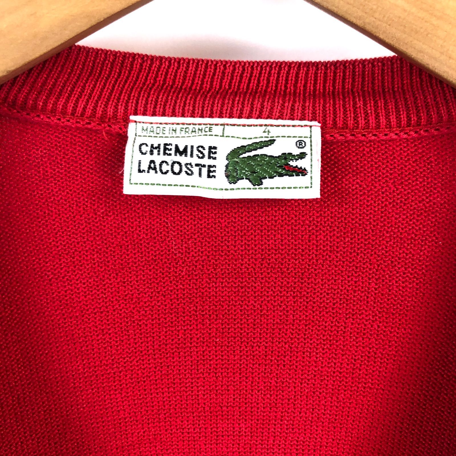 70s CHEMISE LACOSTE フレンチ ラコステ コットンセーター フランス製