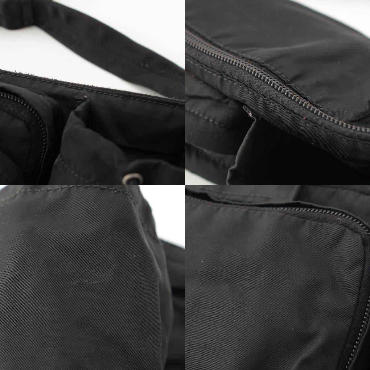 プラダ ナイロン 三角ロゴ ウエストバッグ VA0056 ブラック DECORATOM_COM_BR