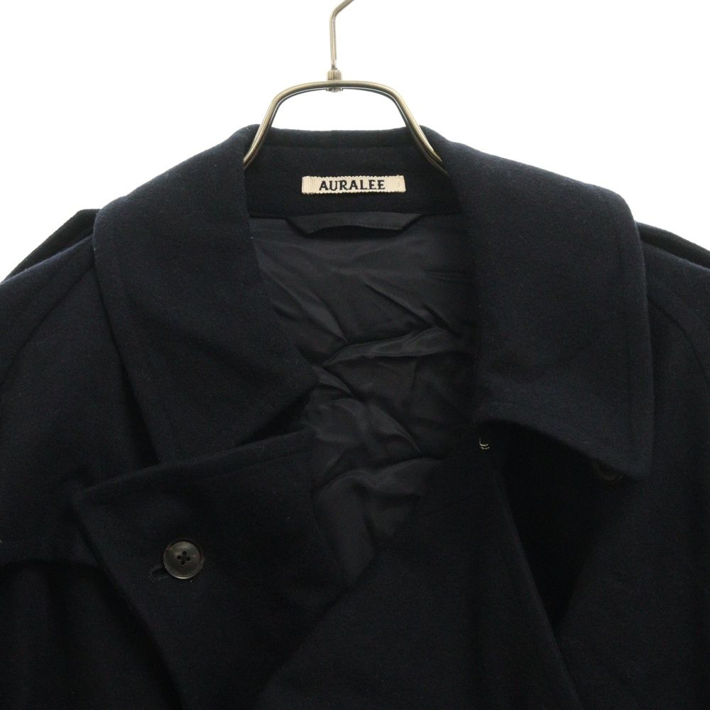 AURALEE (オーラリー) WOOL CASHMERE FLANNEL BIG TRENCH COAT ウール