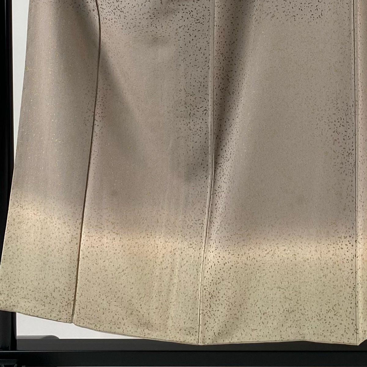 付下げ 身丈154cm 裄丈62cm S 袷 落款 幾何学 金彩 ぼかし 薄小豆 正絹  