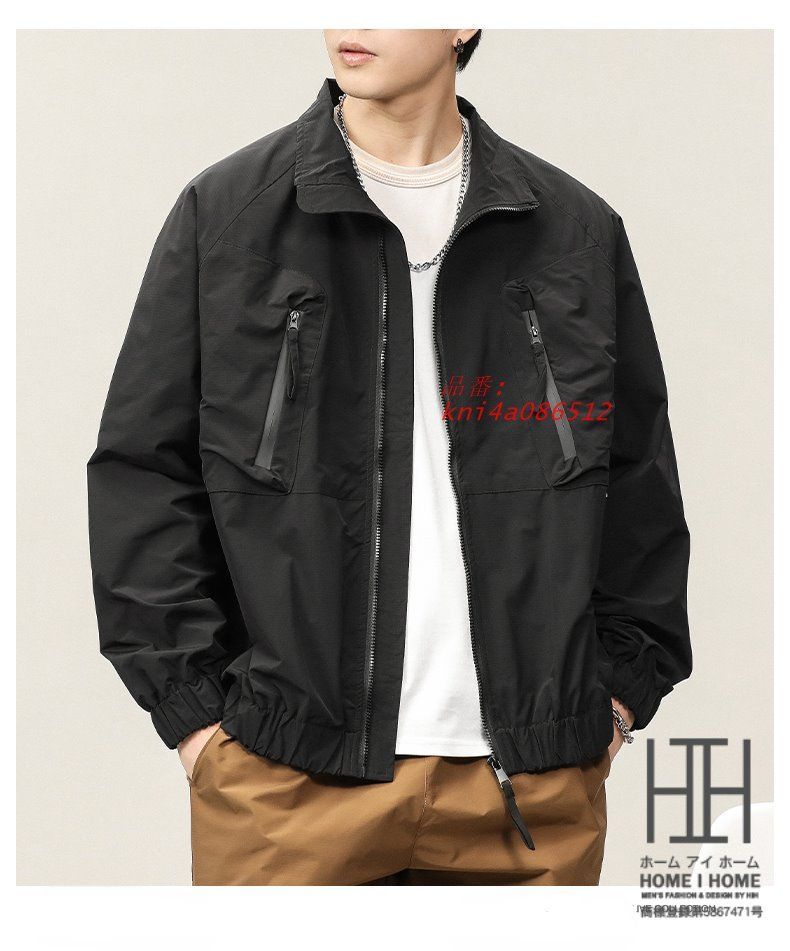 メンズ マウンテン登山服 多ポケット 防風 ハイネック 作業 ライトアウター 秋服 秋服 おしゃれ 大きい 大きい ワーク kni4a086512