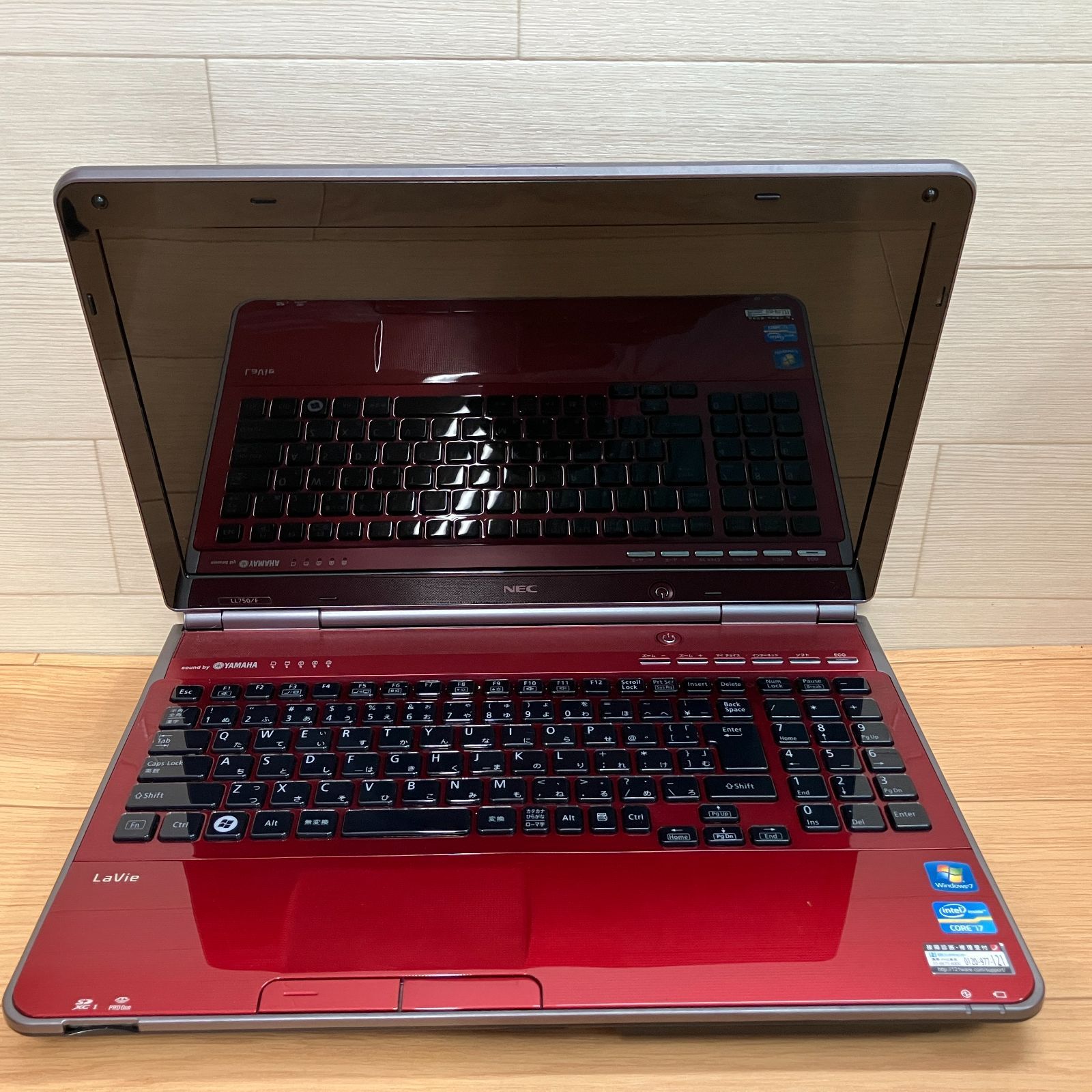 ジャンク】NEC LaVie PC-LL750F26R Windows7- メルカリ