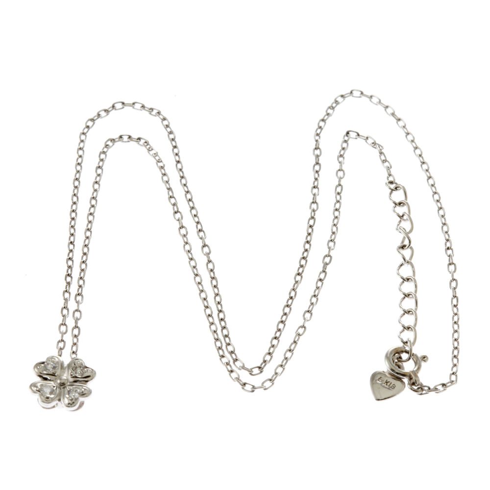 未使用品MIKIMOTO ミキモト　フラワーダイヤモンド0.69ctネックレス ミキモト MIKIMOTO ネックレス フラワー K18ホワイトゴールド
