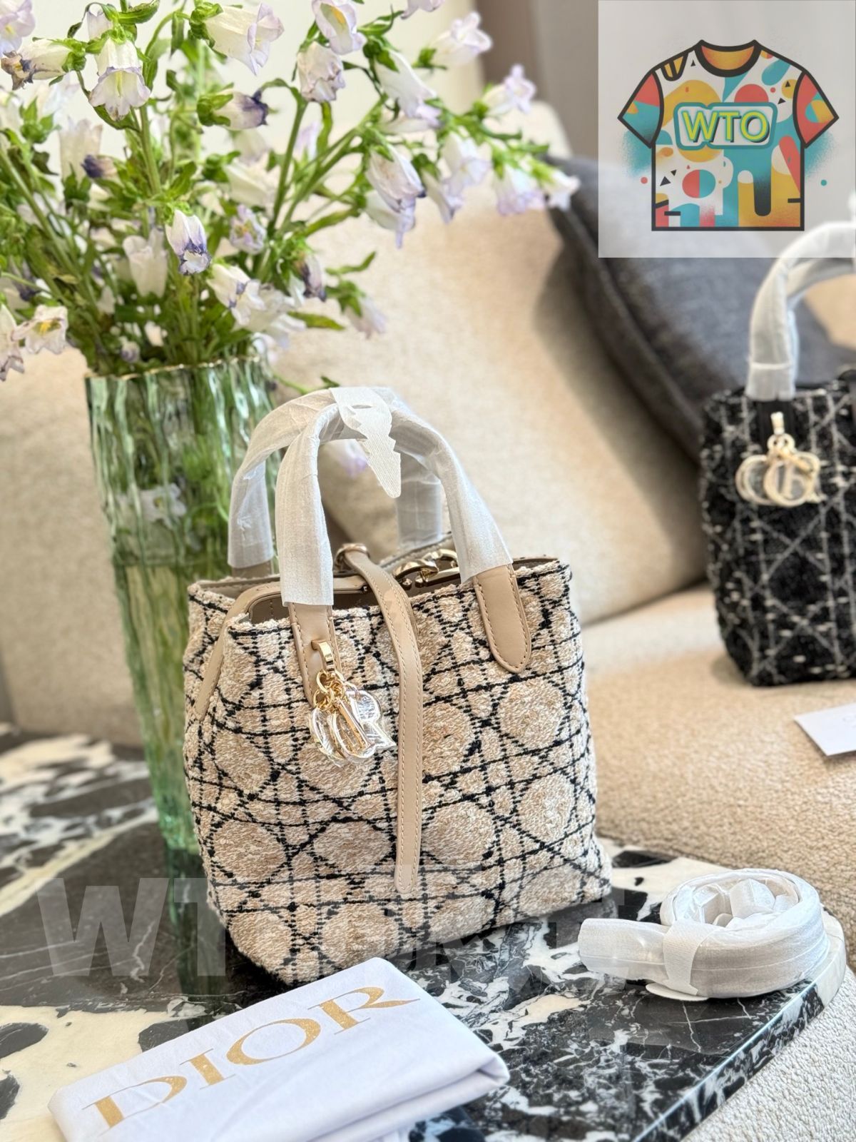 その他 Dior 今日WTO】Dior Toujours Vertical Small Tote ディオール トゥ