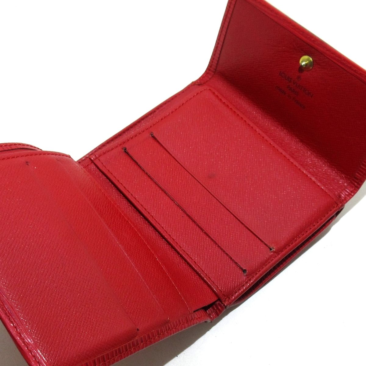Louis Vuitton ルイヴィトン　エピ　ポルトモネビエ　カルトクレディ LOUIS VUITTON Folding Wallet Brown PVC W hook monogram