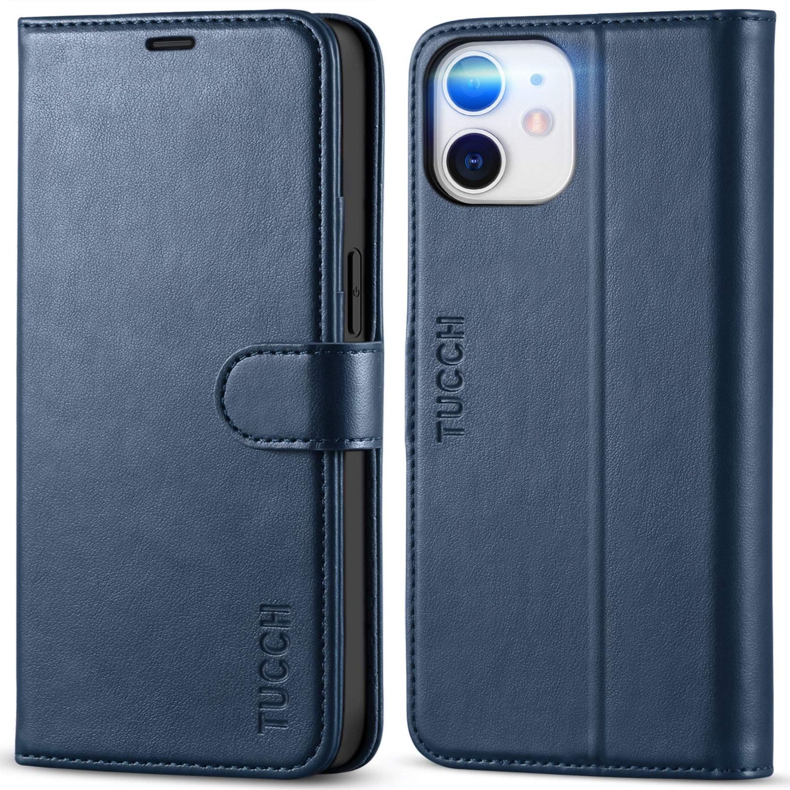 mini 対応 ケース 手帳型 12 iPhone12 ミニ ケース カード収納 [RFIDブロッキング] スタンド機能 柔らかいTPU素材 iPhone 高級PU合皮 マグネット内蔵 アイホン12 mini 手帳ケース スマホケース(iPhone TUCCH