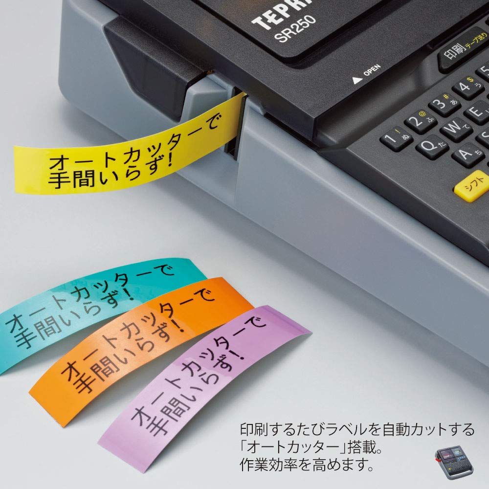 キングジム ラベルライター テプラPRO SR250 ダークグレー 単品