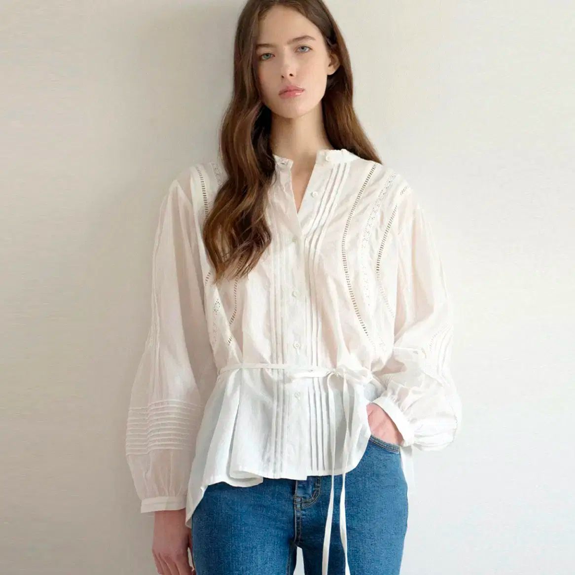 シャドラマ chat de lama レースブラウス フリーサイズ