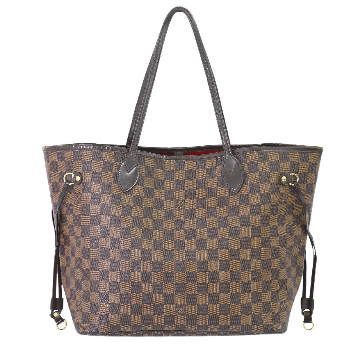 本物 ルイヴィトン LOUIS VUITTON LV 旧型 ネヴァーフル MM ダミエ エベヌ トートバッグ ショルダーバッグ ブラウン