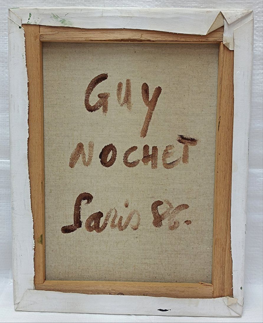 フランス　Guy NOCHET・ガイ　ノチェット　在銘サインあり　風景画油絵 フランス Guy NOCHET・ガイ ノチェット 在銘サインあり 風景画
