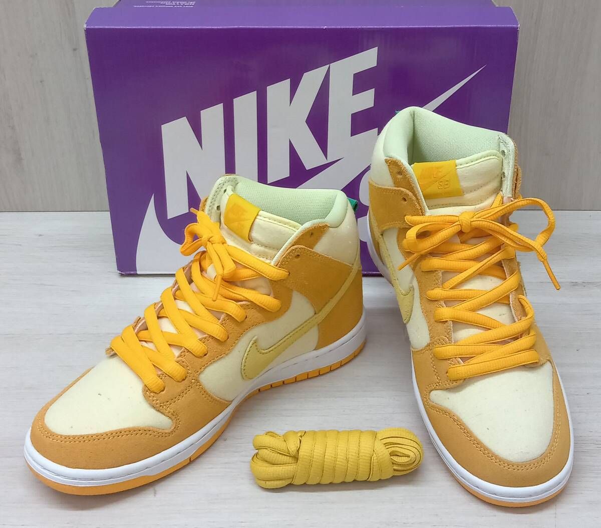 NIKE SB/ナイキ エスビー/スニーカー/DM0808-700/DUNK HIGH PRO/イエロー/25.5cm
