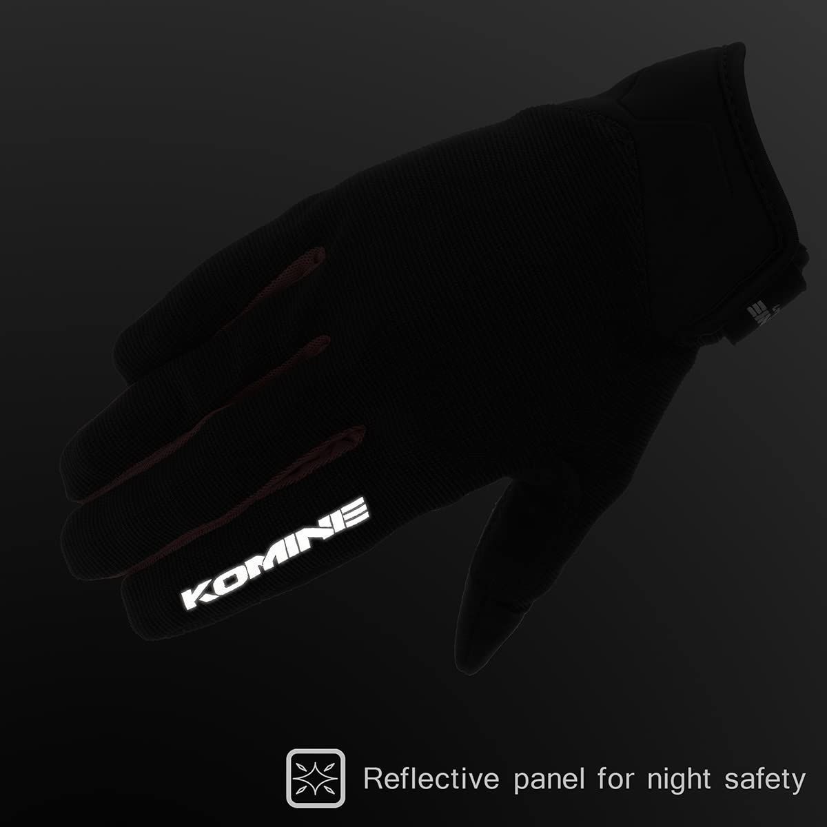 【人気商品】ライドメッシュグローブ GK-1683 アレシア バイク用 Black コミネ(KOMINE) XL