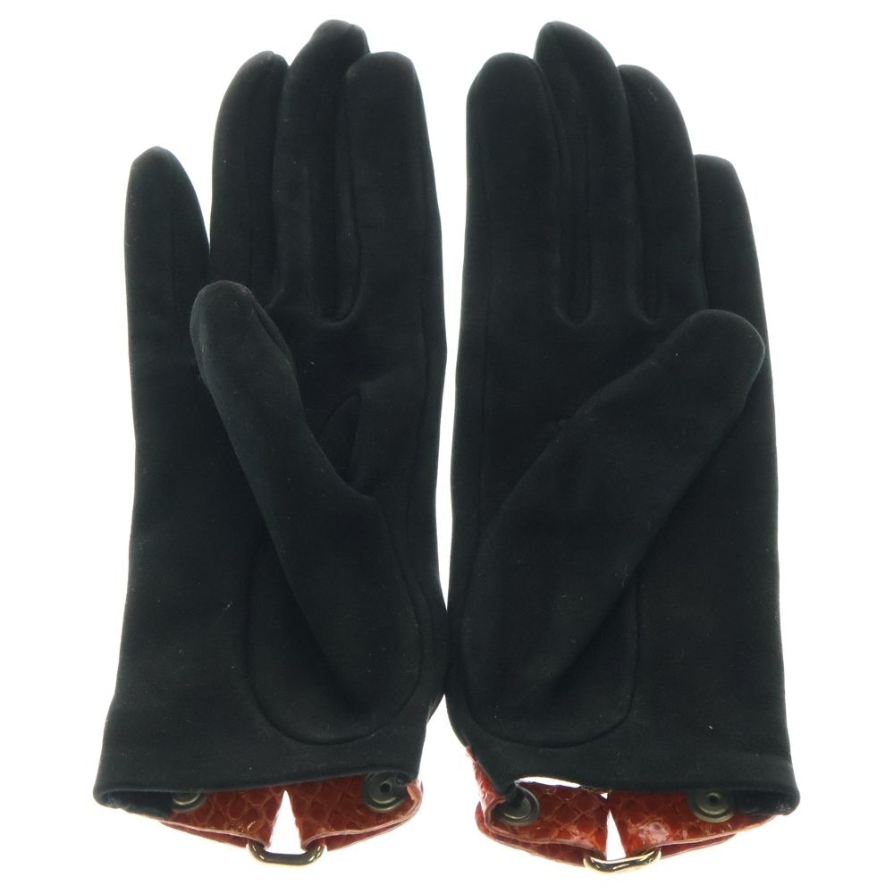 LOEWE ロエベ ヴィンテージ グローブ 手袋 レッド×ブラック レディース