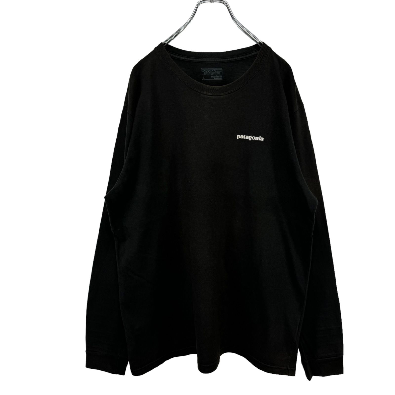 メンズ・ロンT／長袖Tシャツ patagonia ブラック ロングスリーブT 