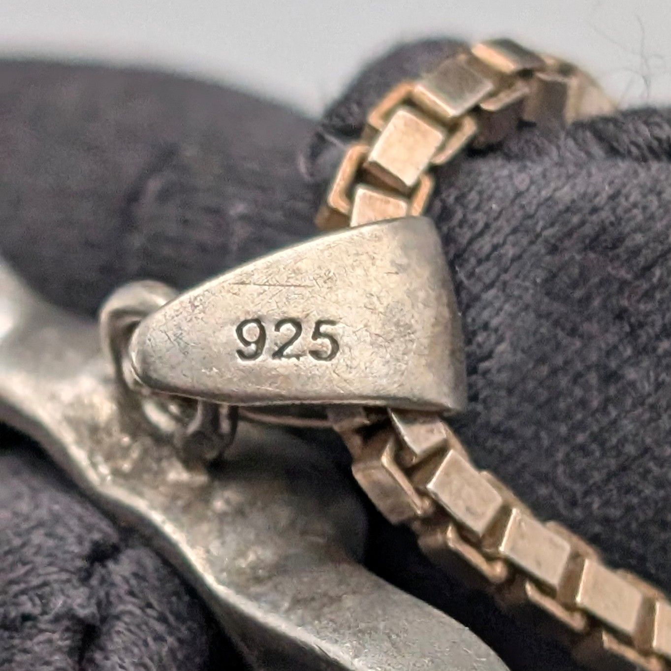 純銀製ペンダント 純銀金メッキネックレス付