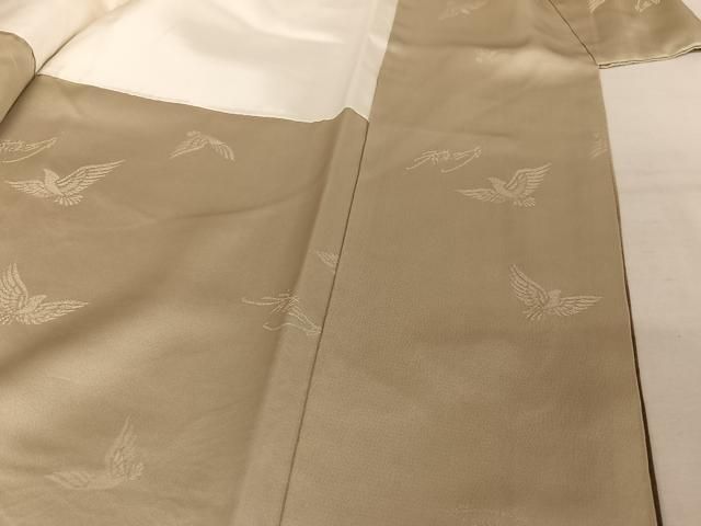 平和屋着物●染色作家　斉藤三才　訪問着　三才鳥　暈し染め　正絹　逸品　AAAX0357np 平和屋着物○染色作家 斉藤三才 訪問着 三才鳥 暈し染め 正絹 逸品