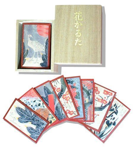 大石天狗堂 Ooishi Tengudo 総理大臣の花かるた 桐箱入り 81mm×60mm×155mm 赤裏
