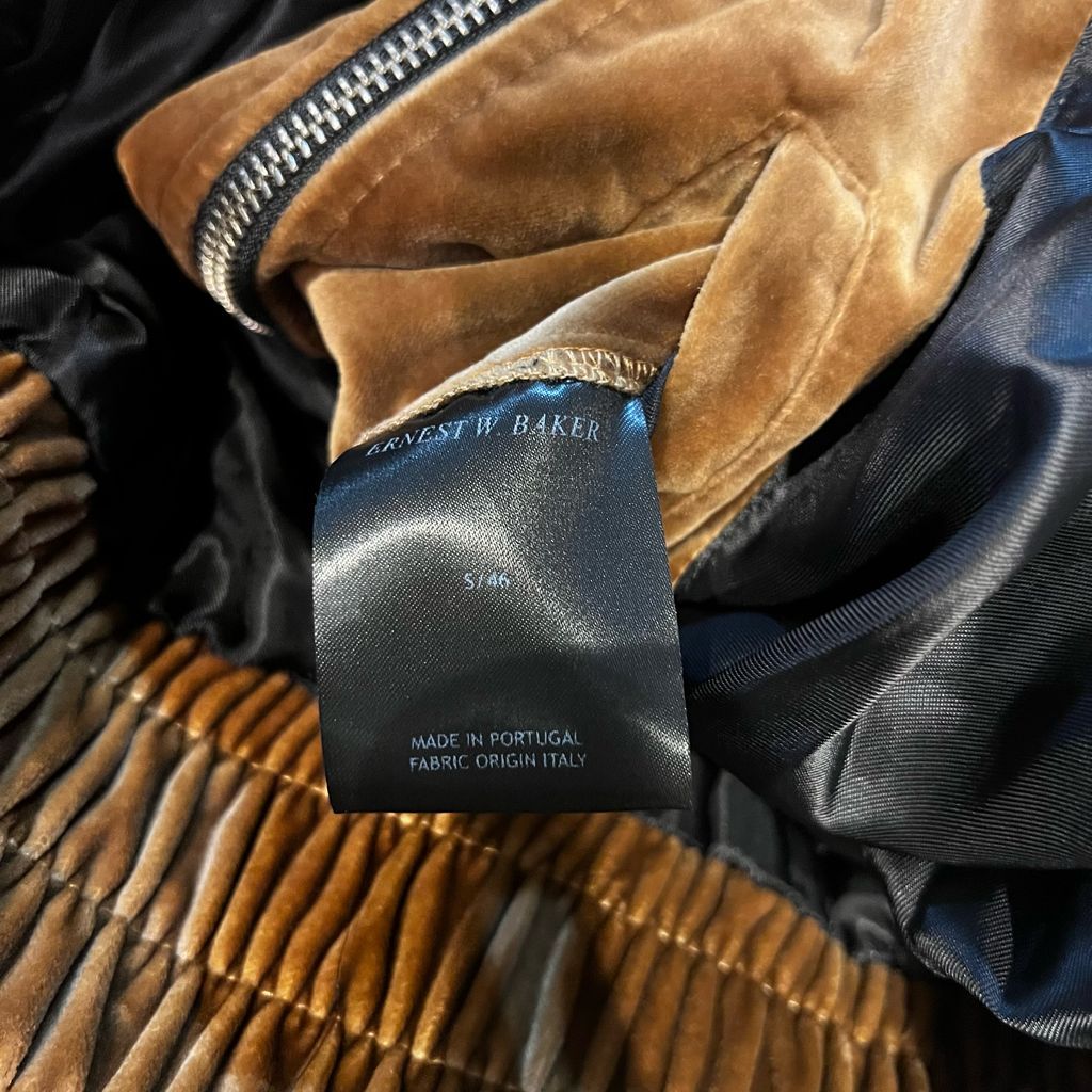 ERNEST W. BAKER アーネスト ダブル ベイカー EWB VELOUR TRACK TOP