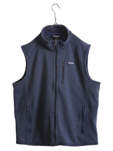 パタゴニア ベターセーター ベスト メンズ XL / 20年製 フリース セーター 前開き フルジップ 重ね着 ワンポイント 大きいサイズ ブラック