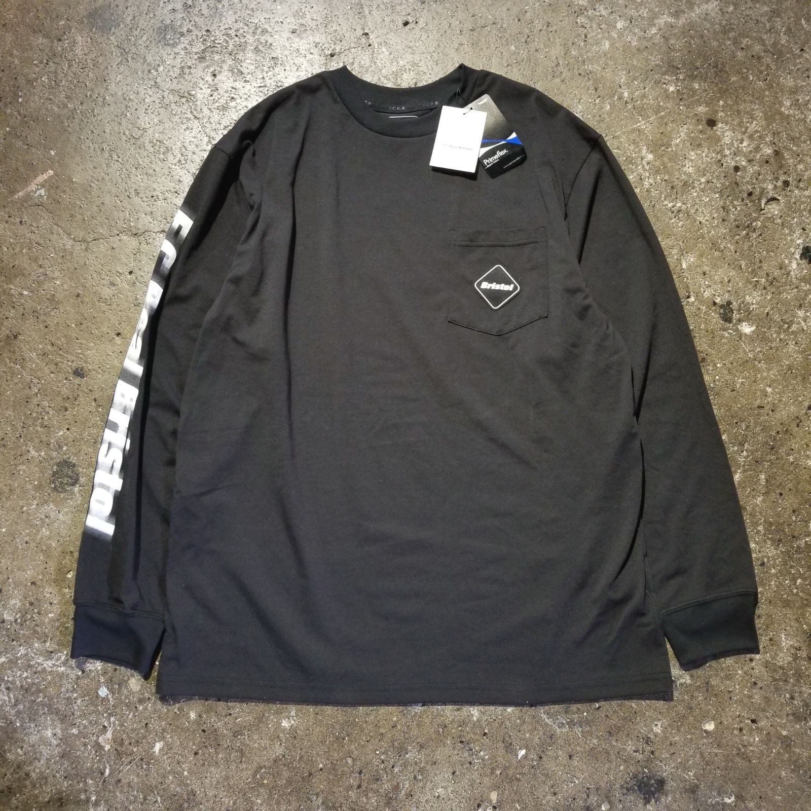 F.C.Real Bristol 25ss BLURRED LOGO L|S TEAM POCKET TEE M F.C. ルブリストル ロゴ ポケットTシャツ FCRB-250082