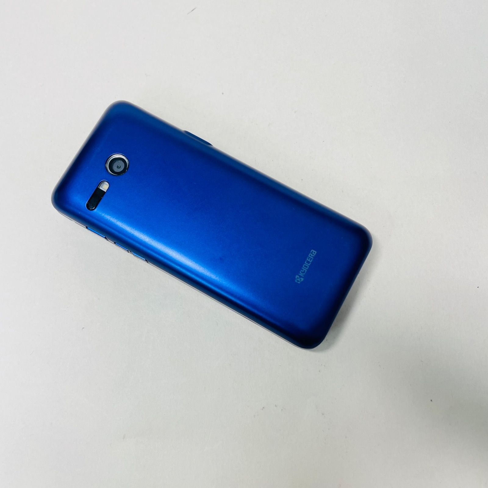 kyf41 simロック解除済み　美品　ブルー かんたんケータイ KYF41 折りたたみ SIMロック解除済み 19475 au