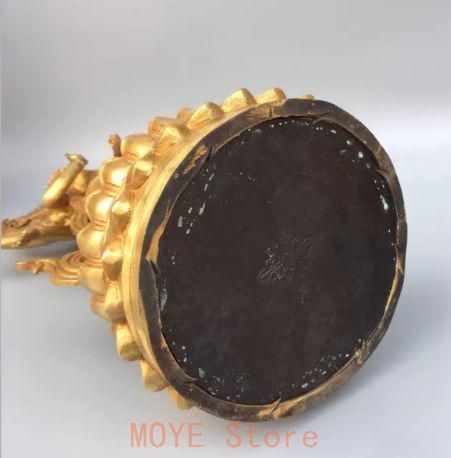 仏教美術 仏像 八臂観音菩薩仏像 家内 仏堂供仏 銅製品 工芸品 置物