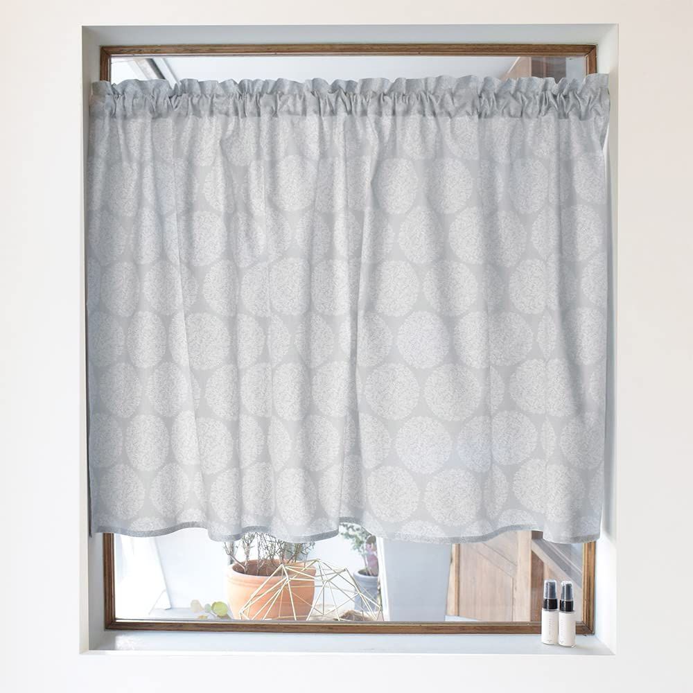 フルール タイプ 72 cm×100 cm 綿 カフェカーテン Decor スタイルデコール STYLE